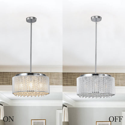 Modern Crystal Chandelier for Living-Room Round Cristal Lamp Luxury Home Decor Light Fixture