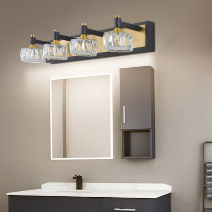 Modern Crystal Bathroom Vanity Light Over Mirror Bath Wall Lighting Fixtures