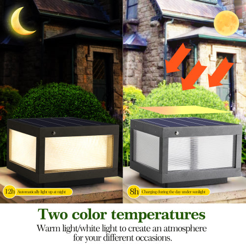 Solar Wall Lamp With Dimmable LED(2 pack)