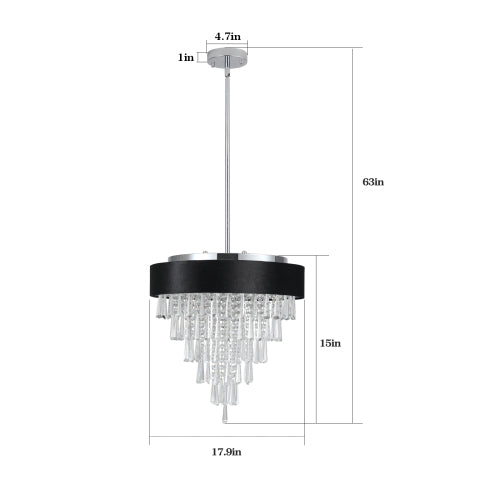 Modern Crystal Chandelier for Living-Room Round Cristal Lamp Luxury Home Decor Light Fixture