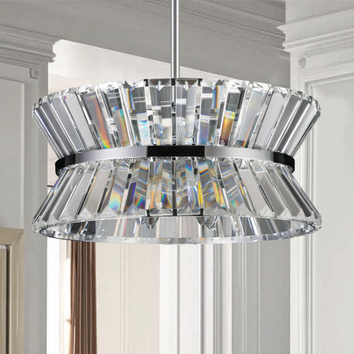 Modern Crystal Chandelier for Living-Room Round Cristal Lamp Luxury Home Decor Light Fixture