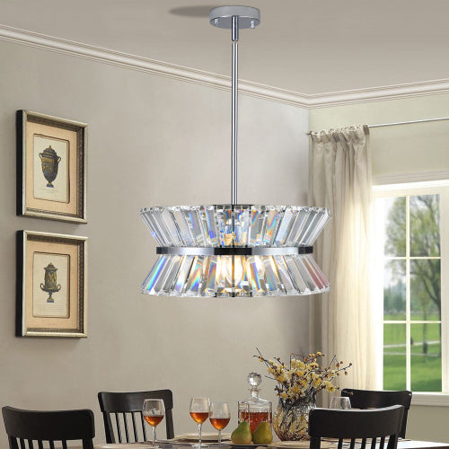 Modern Crystal Chandelier for Living-Room Round Cristal Lamp Luxury Home Decor Light Fixture