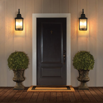 Large Outdoor Wall Lamps With Glass Supports multiple types of light bulbs (2pack)