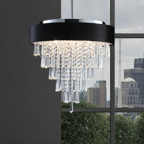 Modern Crystal Chandelier for Living-Room Round Cristal Lamp Luxury Home Decor Light Fixture