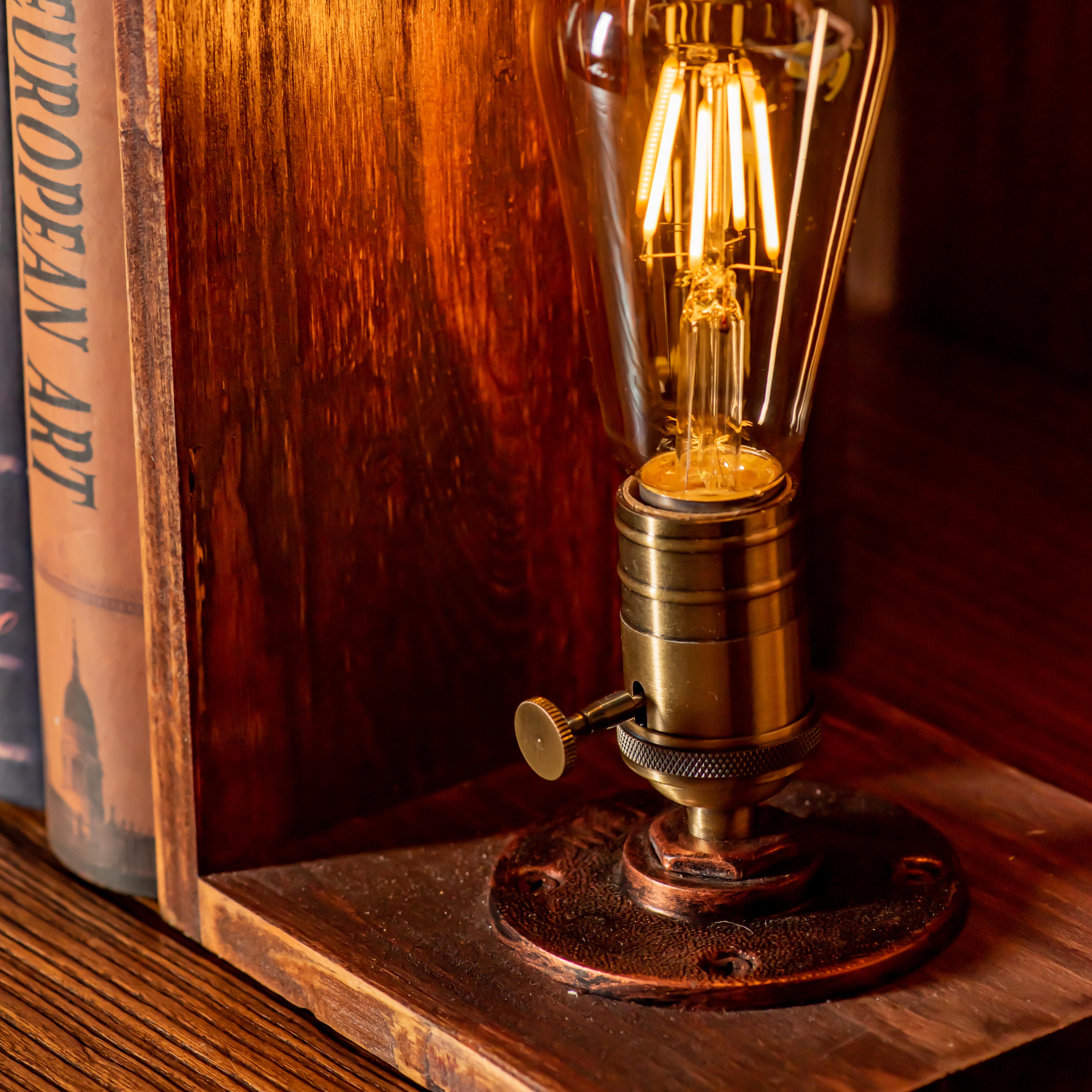 Myst Steampunk Handmade Vintage Adjustable Pipe Lamp