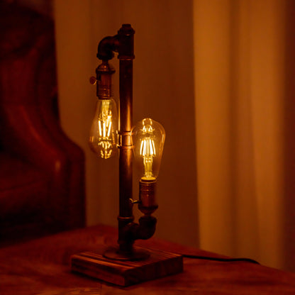 Nebula Steampunk Handmade Vintage Adjustable Pipe Lamp