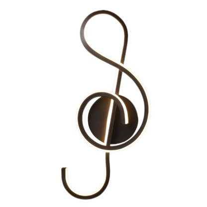 Musical Note Sculptural Wall Sconce