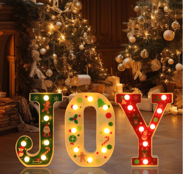 Christmas JOY letter lamp Fashionable Style