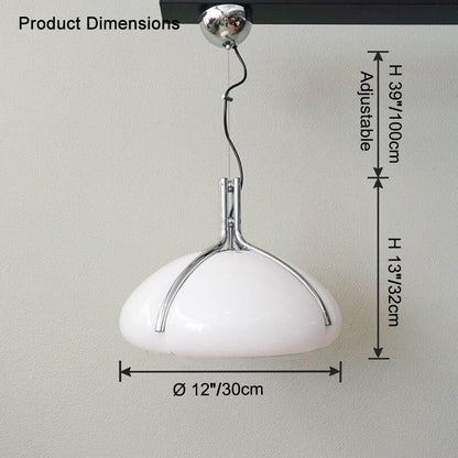 Pumpkin Glass Dome Pendant Light