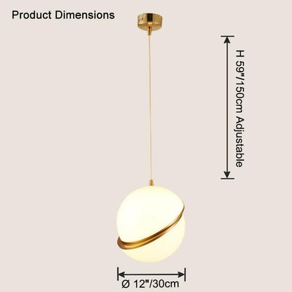 Cut Glass Globe Pendant Light