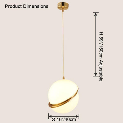 Cut Glass Globe Pendant Light