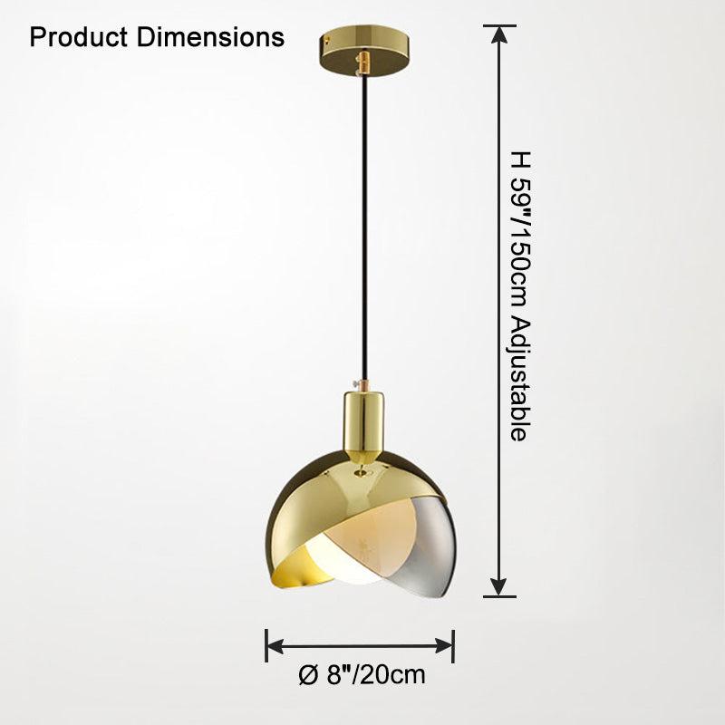 Asymmetrical Flower Glass Pendant Light