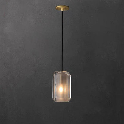 Rectangle Crystal Pendant Light