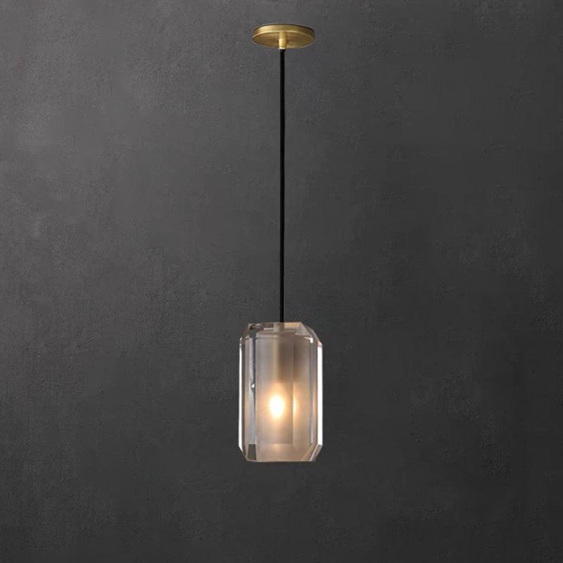 Rectangle Crystal Pendant Light