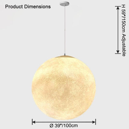 Globe Moon Large Pendant Light