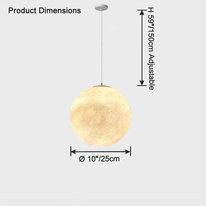 Globe Moon Large Pendant Light