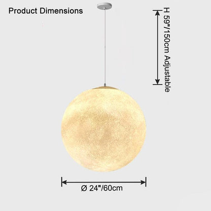 Globe Moon Large Pendant Light