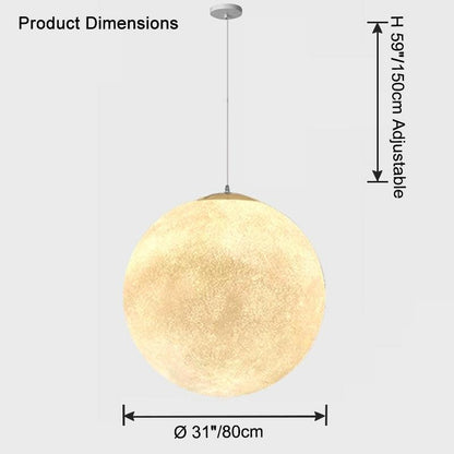 Globe Moon Large Pendant Light