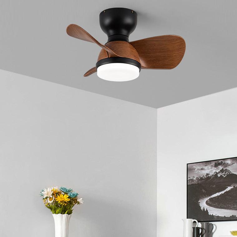 Small Flush Mount Ceiling Fan Lamp