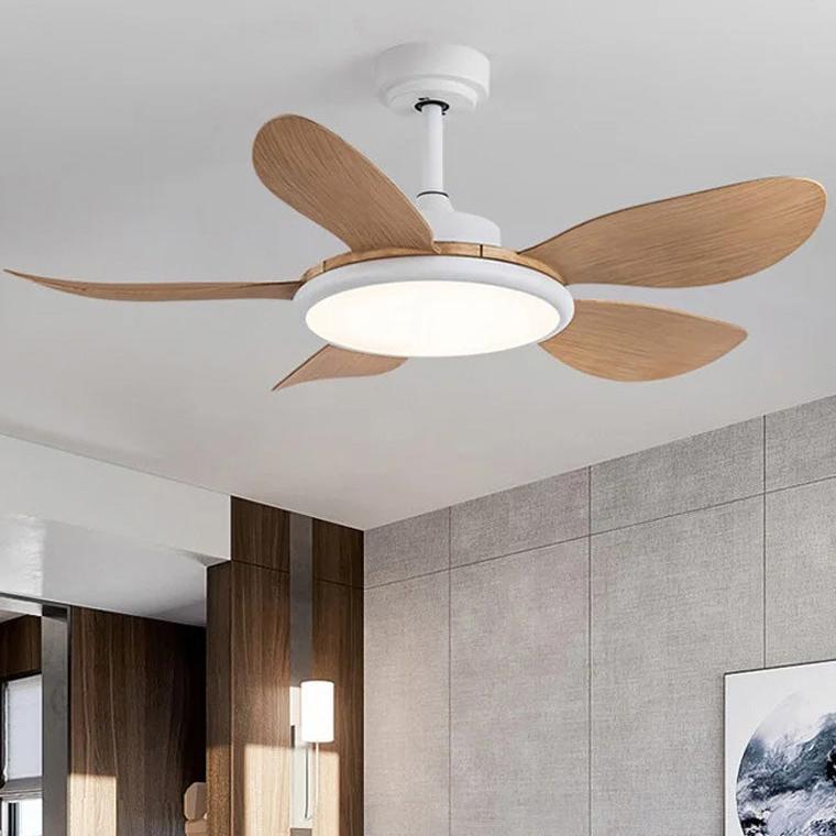 White Modern Ceiling Fan Lamp