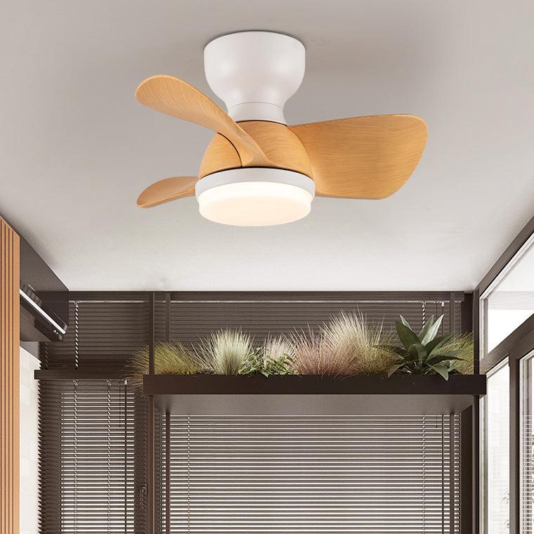 Small Flush Mount Ceiling Fan Lamp