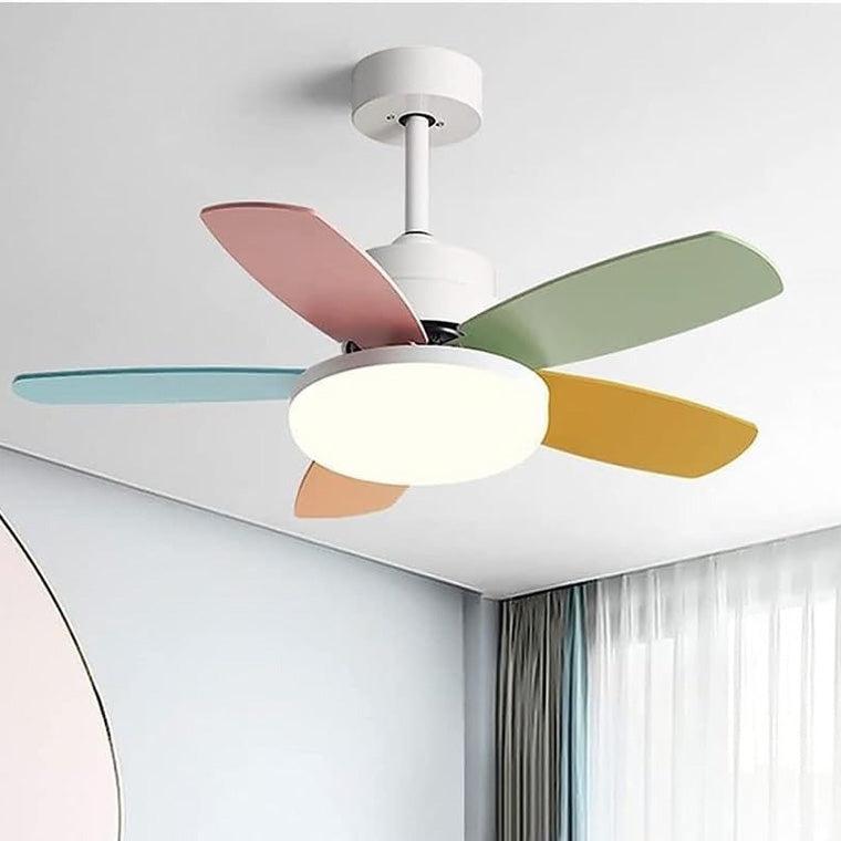 5 Blade Scandi Ceiling Fan Lamp