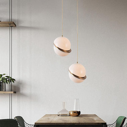 Cut Glass Globe Pendant Light