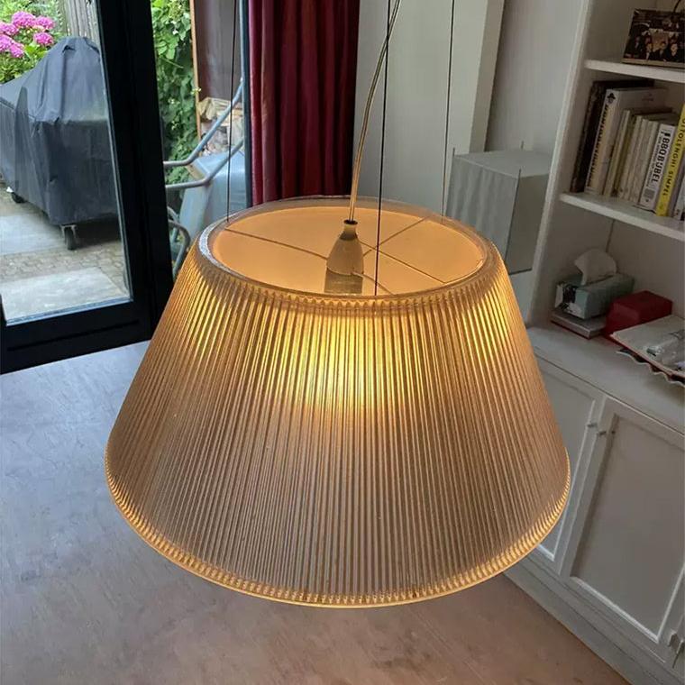 Conical Drum Glass Pendant Light