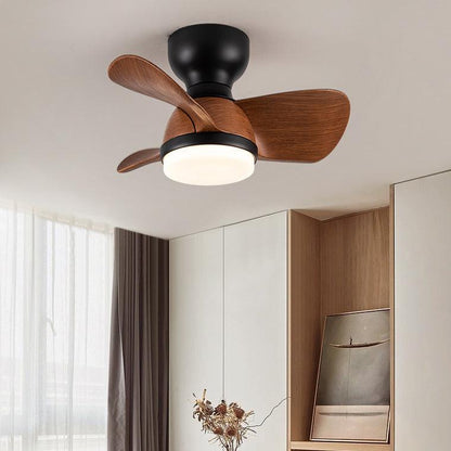 Small Flush Mount Ceiling Fan Lamp