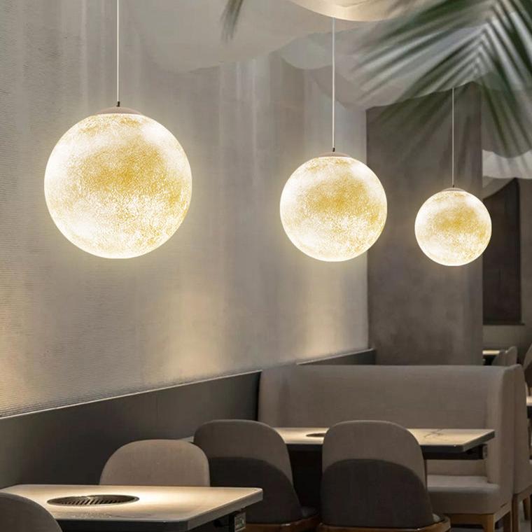 Globe Moon Large Pendant Light