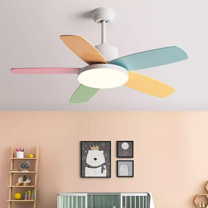 5 Blade Scandi Ceiling Fan Lamp