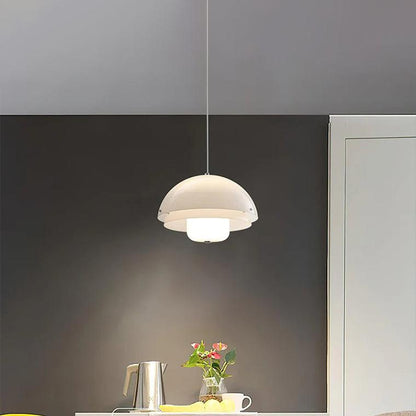 Milk Glass Dome Pendant Light