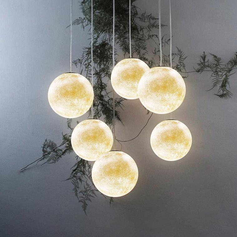 Globe Moon Large Pendant Light