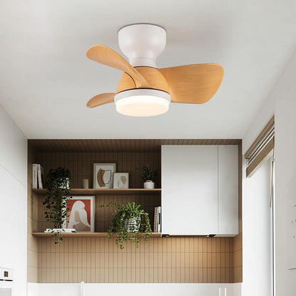 Small Flush Mount Ceiling Fan Lamp