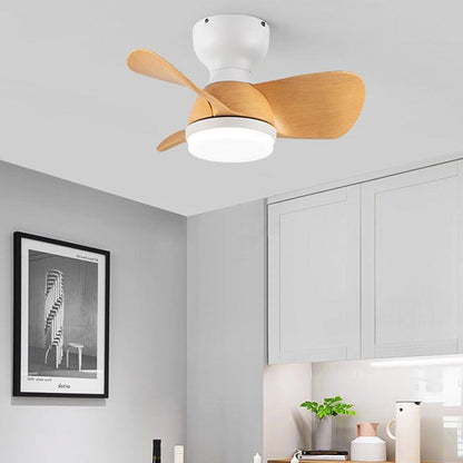 Small Flush Mount Ceiling Fan Lamp