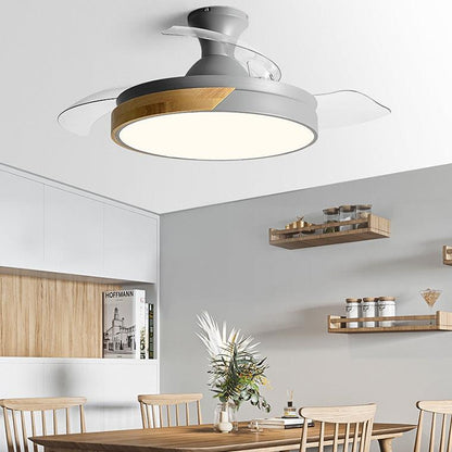 Scandi Low Profile Ceiling Fan Lamp