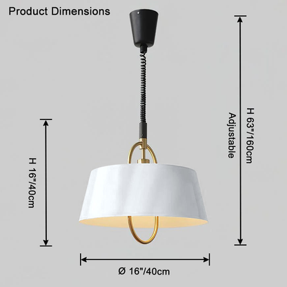 Modern Colored Pull Chain Pendant Light