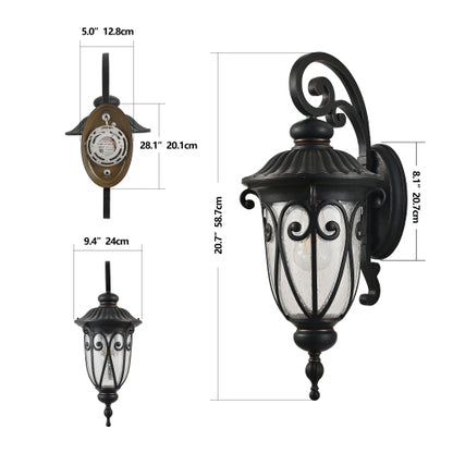 23"(H) 1-pack Classic Outdoor Wall Lantern (Bulb Not Included)