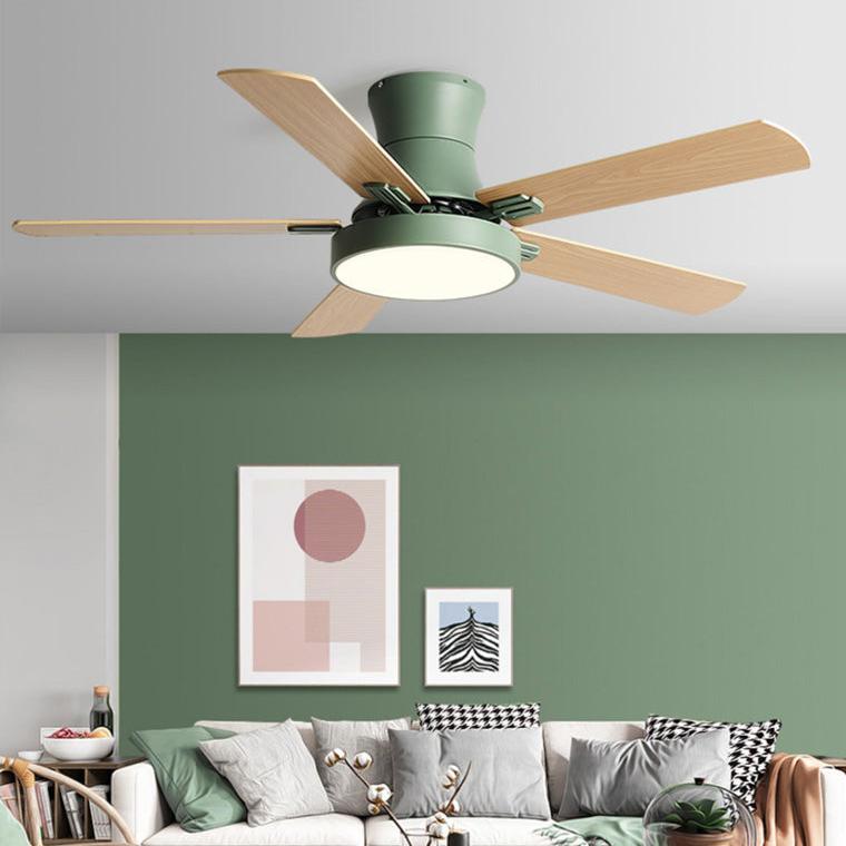 Low Profile Wood Ceiling Fan Lamp