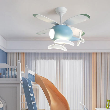 Airplane Children Ceiling Fan Lamp