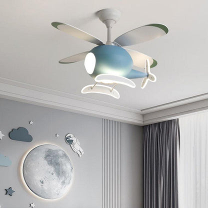 Airplane Children Ceiling Fan Lamp