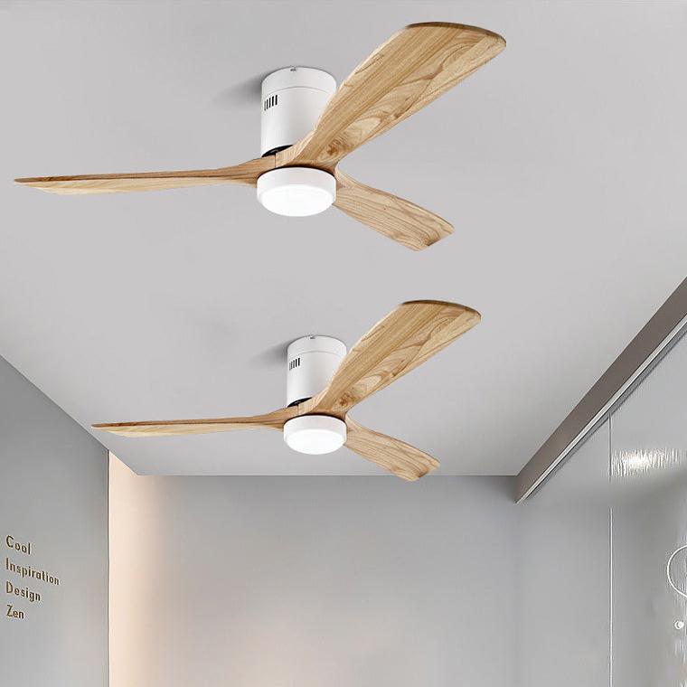 Mid-century Modern Hugger Ceiling Fan Lamp