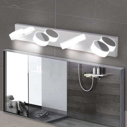 29" Modern 4-Light LED Vanity Light, Sleek Chrome Bathroom Wall Light Fixture for Mirror, Shower, and Bathroom Decor