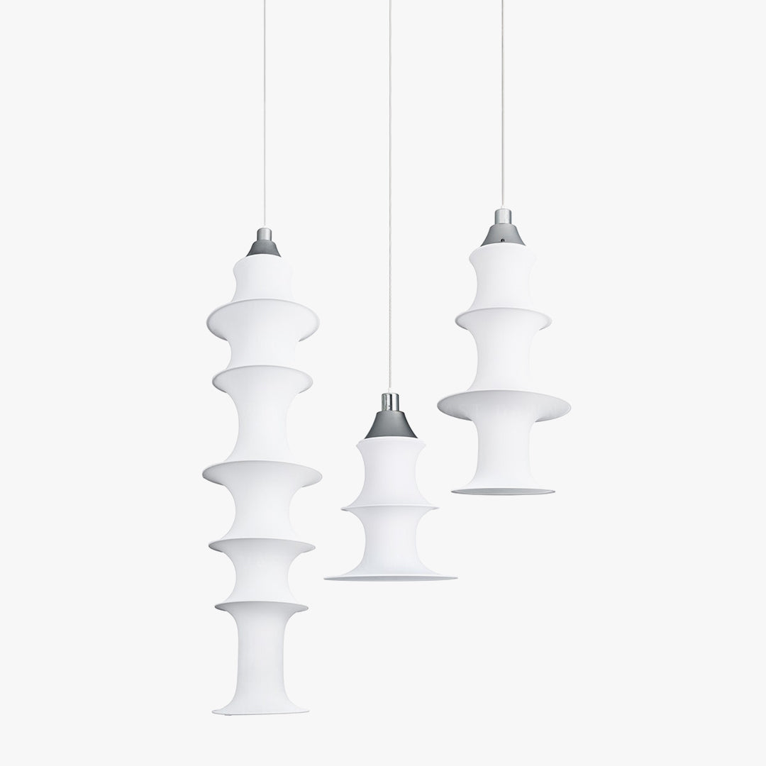 Long Lantern Silk Pendant Light