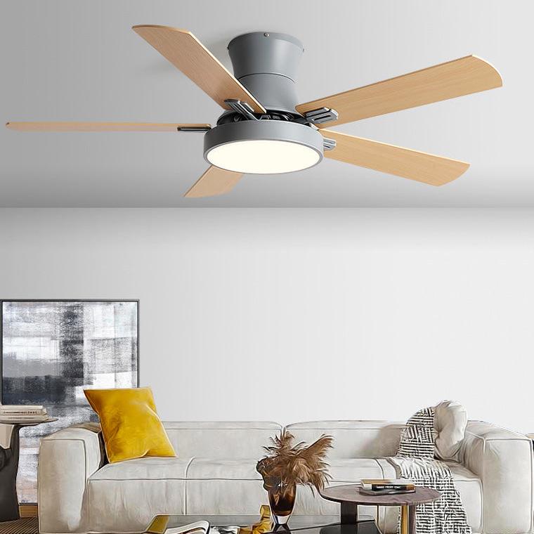 Low Profile Wood Ceiling Fan Lamp