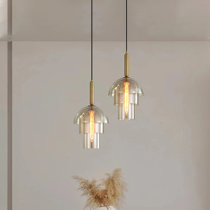 Glass Bell Pendant Light