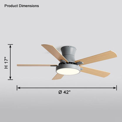 Low Profile Wood Ceiling Fan Lamp