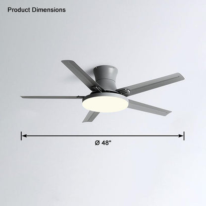 Lampe de plafond en métal Slimline pour ventilateur