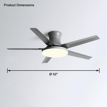 Lampe de plafond en métal Slimline pour ventilateur