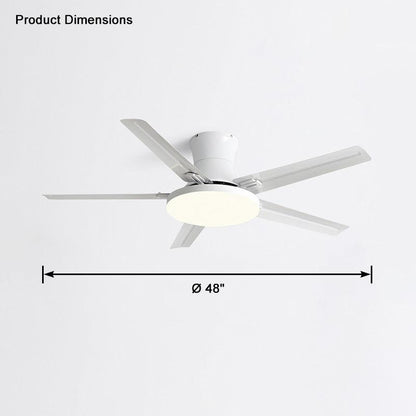 Lampe de plafond en métal Slimline pour ventilateur